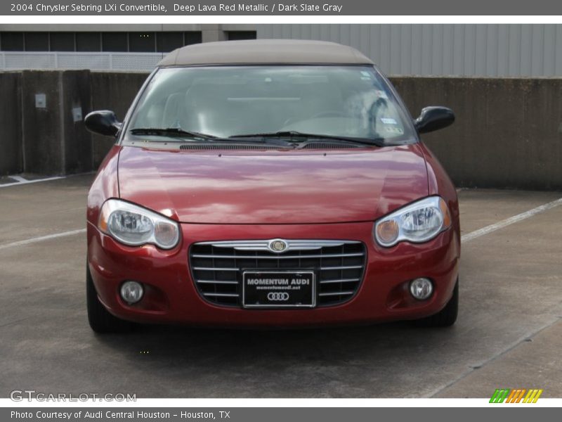 Deep Lava Red Metallic / Dark Slate Gray 2004 Chrysler Sebring LXi Convertible