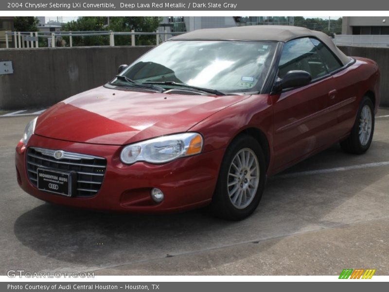 Deep Lava Red Metallic / Dark Slate Gray 2004 Chrysler Sebring LXi Convertible