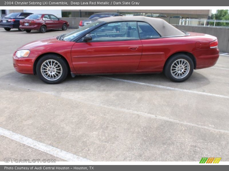 Deep Lava Red Metallic / Dark Slate Gray 2004 Chrysler Sebring LXi Convertible