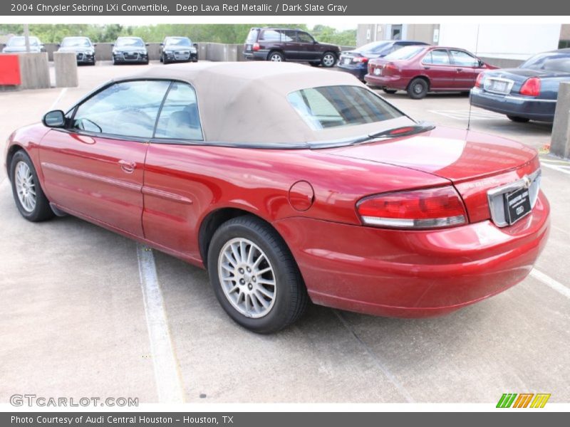 Deep Lava Red Metallic / Dark Slate Gray 2004 Chrysler Sebring LXi Convertible