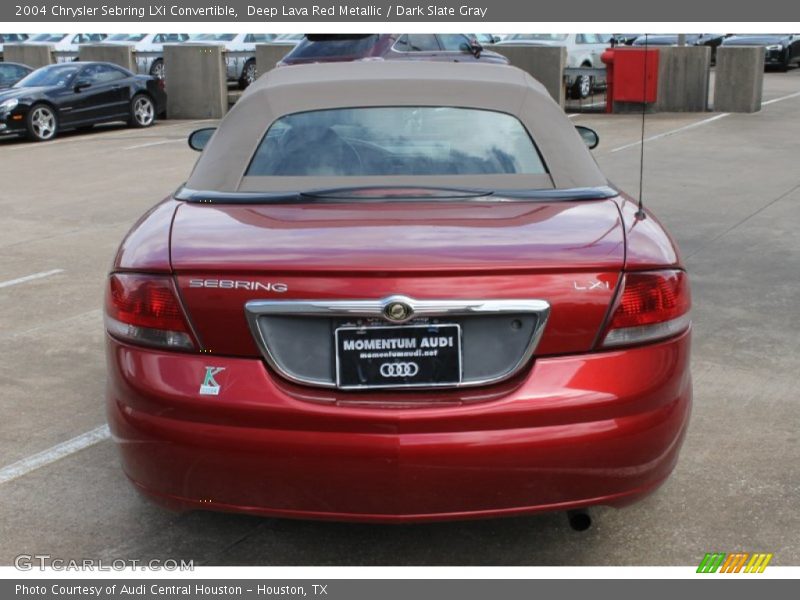 Deep Lava Red Metallic / Dark Slate Gray 2004 Chrysler Sebring LXi Convertible