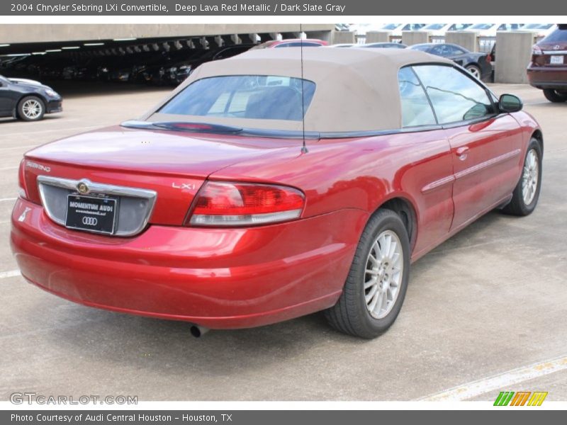 Deep Lava Red Metallic / Dark Slate Gray 2004 Chrysler Sebring LXi Convertible