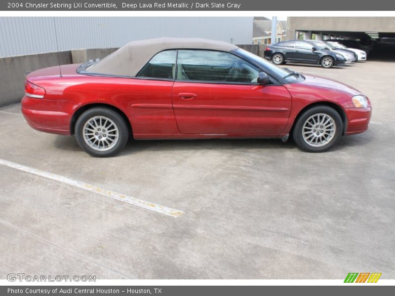 Deep Lava Red Metallic / Dark Slate Gray 2004 Chrysler Sebring LXi Convertible