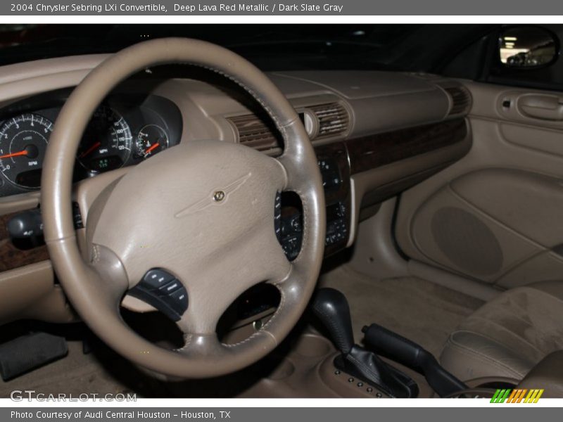 Deep Lava Red Metallic / Dark Slate Gray 2004 Chrysler Sebring LXi Convertible