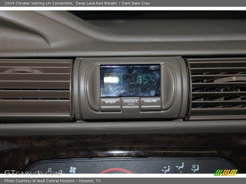 Deep Lava Red Metallic / Dark Slate Gray 2004 Chrysler Sebring LXi Convertible