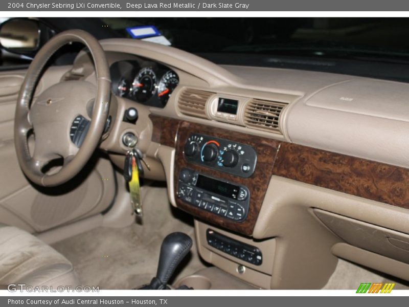 Deep Lava Red Metallic / Dark Slate Gray 2004 Chrysler Sebring LXi Convertible