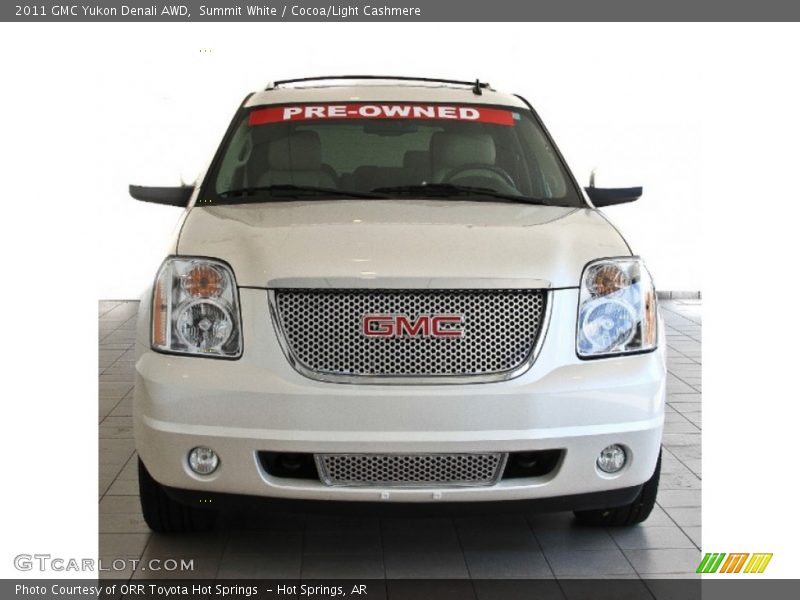 Summit White / Cocoa/Light Cashmere 2011 GMC Yukon Denali AWD