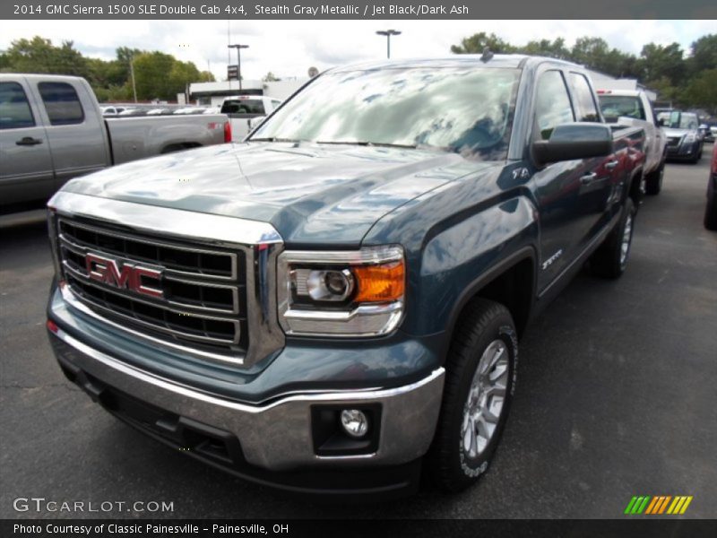 Stealth Gray Metallic / Jet Black/Dark Ash 2014 GMC Sierra 1500 SLE Double Cab 4x4