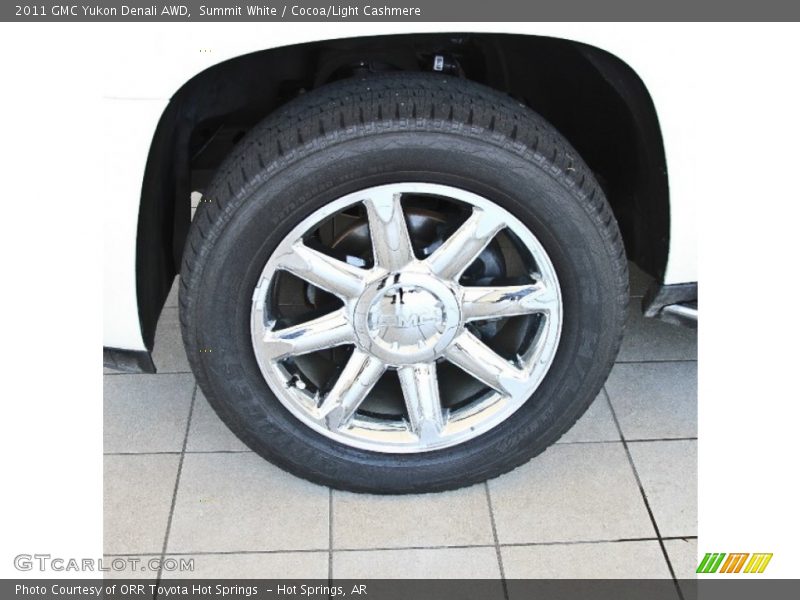 Summit White / Cocoa/Light Cashmere 2011 GMC Yukon Denali AWD