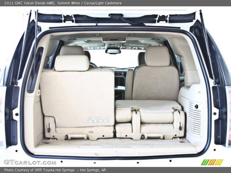 Summit White / Cocoa/Light Cashmere 2011 GMC Yukon Denali AWD