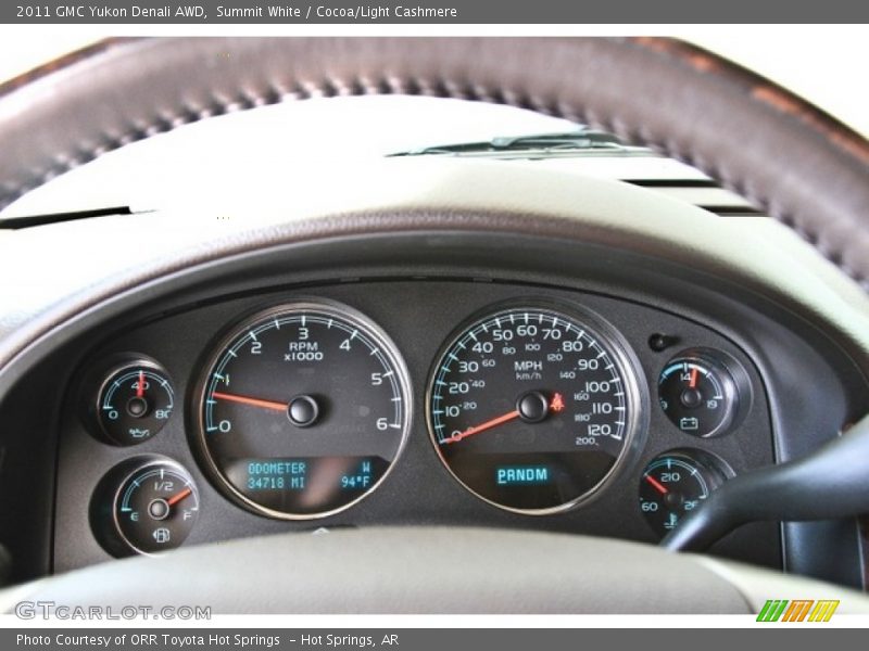 Summit White / Cocoa/Light Cashmere 2011 GMC Yukon Denali AWD