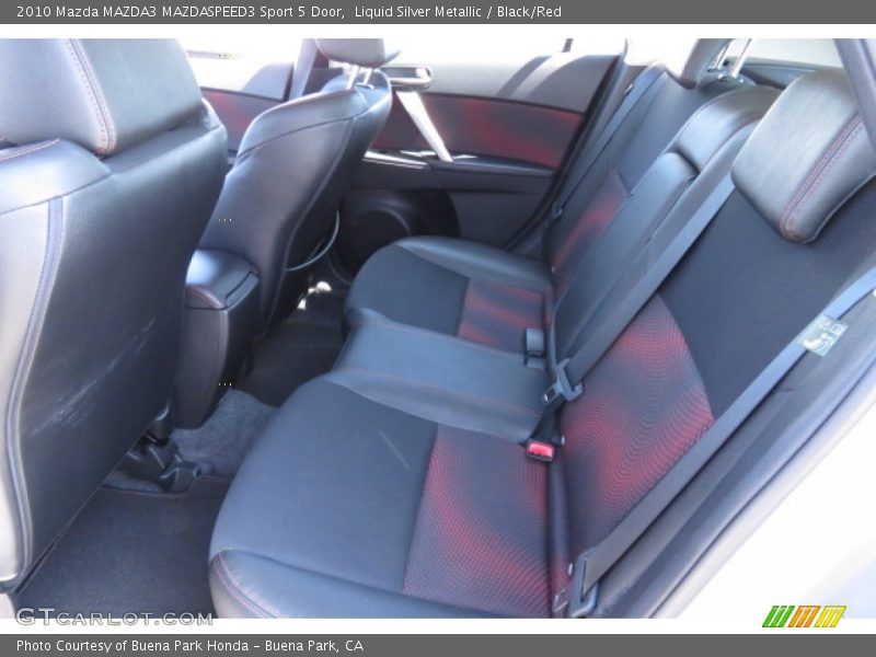 Liquid Silver Metallic / Black/Red 2010 Mazda MAZDA3 MAZDASPEED3 Sport 5 Door