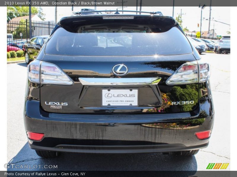 Obsidian Black / Black/Brown Walnut 2010 Lexus RX 350 AWD