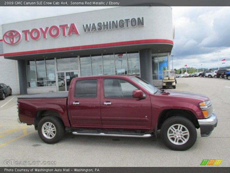 Sonoma Red Metallic / Ebony 2009 GMC Canyon SLE Crew Cab 4x4