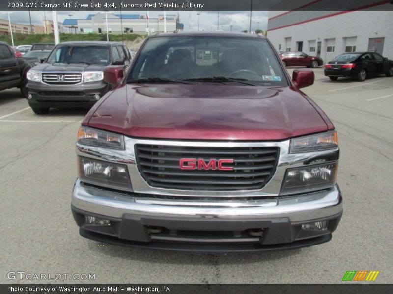 Sonoma Red Metallic / Ebony 2009 GMC Canyon SLE Crew Cab 4x4
