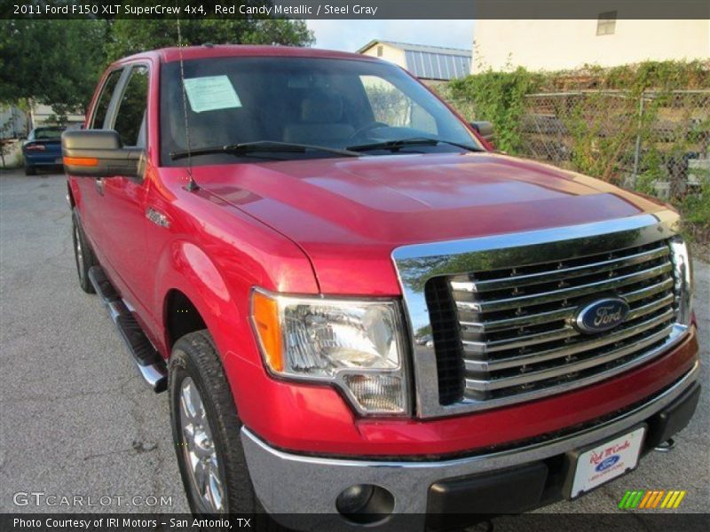 Red Candy Metallic / Steel Gray 2011 Ford F150 XLT SuperCrew 4x4