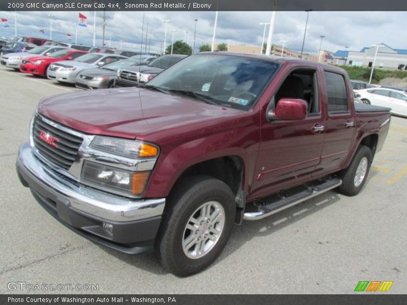 Sonoma Red Metallic / Ebony 2009 GMC Canyon SLE Crew Cab 4x4