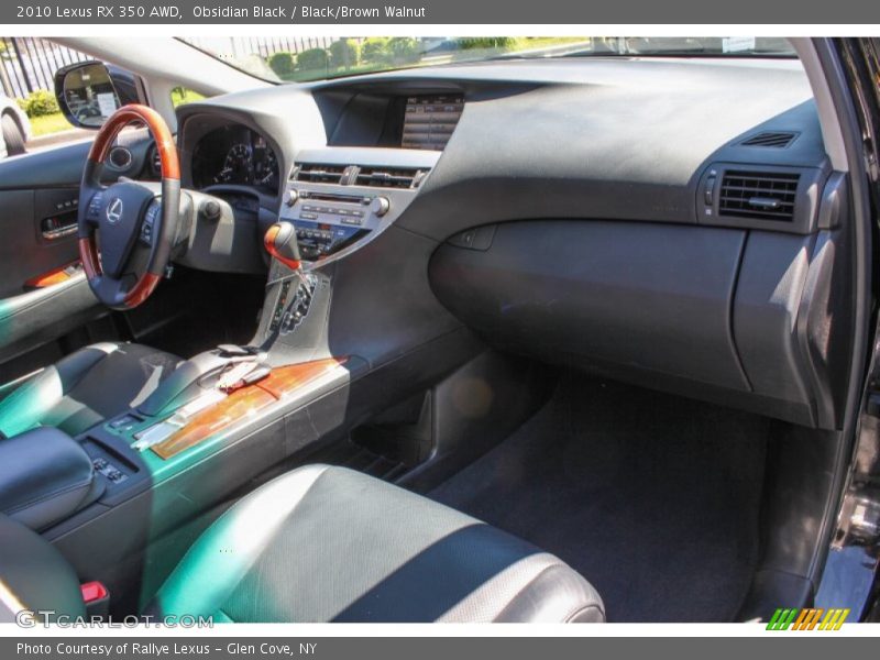 Obsidian Black / Black/Brown Walnut 2010 Lexus RX 350 AWD