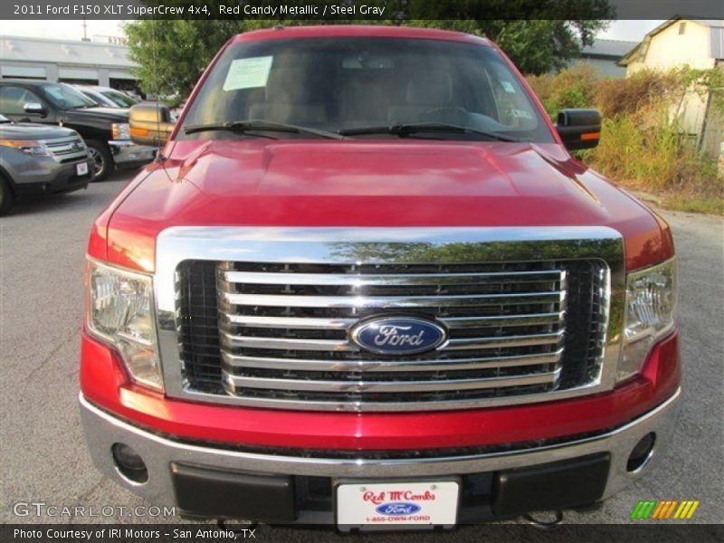 Red Candy Metallic / Steel Gray 2011 Ford F150 XLT SuperCrew 4x4