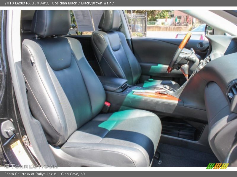 Obsidian Black / Black/Brown Walnut 2010 Lexus RX 350 AWD