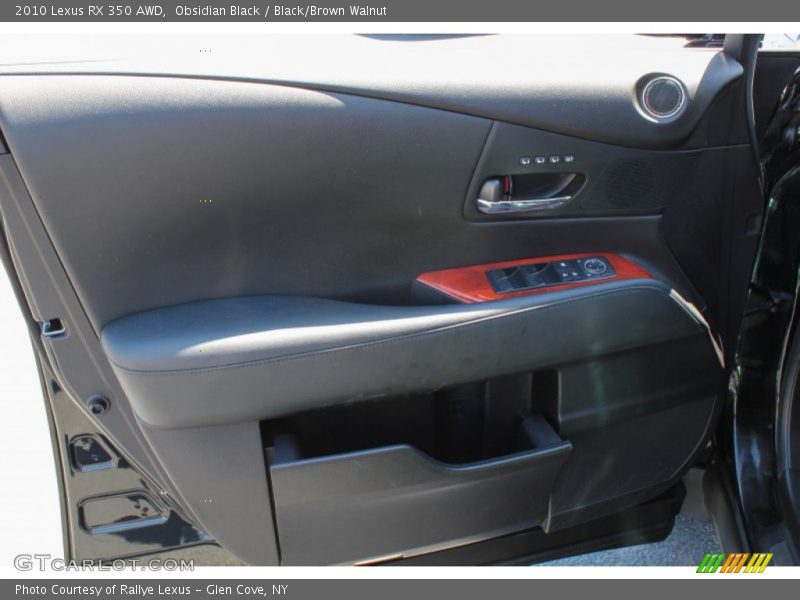 Obsidian Black / Black/Brown Walnut 2010 Lexus RX 350 AWD
