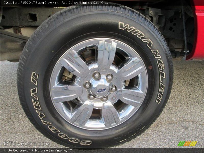 Red Candy Metallic / Steel Gray 2011 Ford F150 XLT SuperCrew 4x4