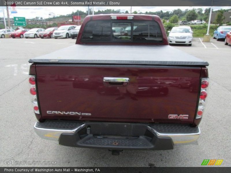 Sonoma Red Metallic / Ebony 2009 GMC Canyon SLE Crew Cab 4x4