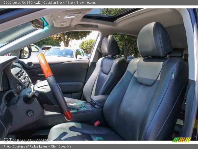 Obsidian Black / Black/Brown Walnut 2010 Lexus RX 350 AWD