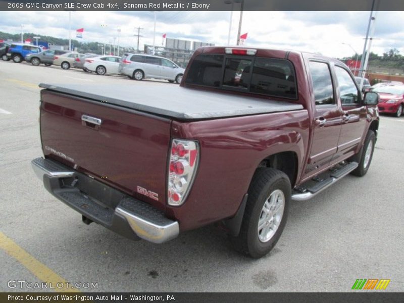 Sonoma Red Metallic / Ebony 2009 GMC Canyon SLE Crew Cab 4x4