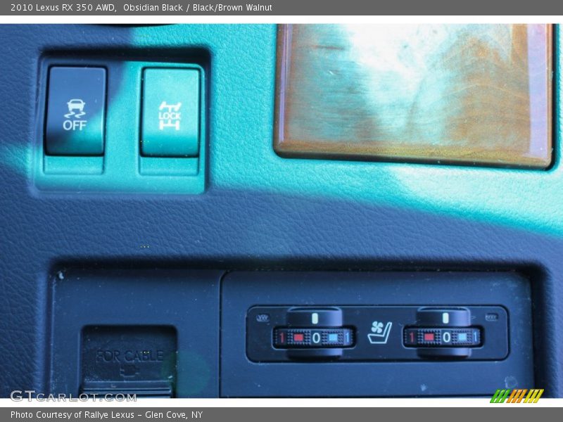 Obsidian Black / Black/Brown Walnut 2010 Lexus RX 350 AWD