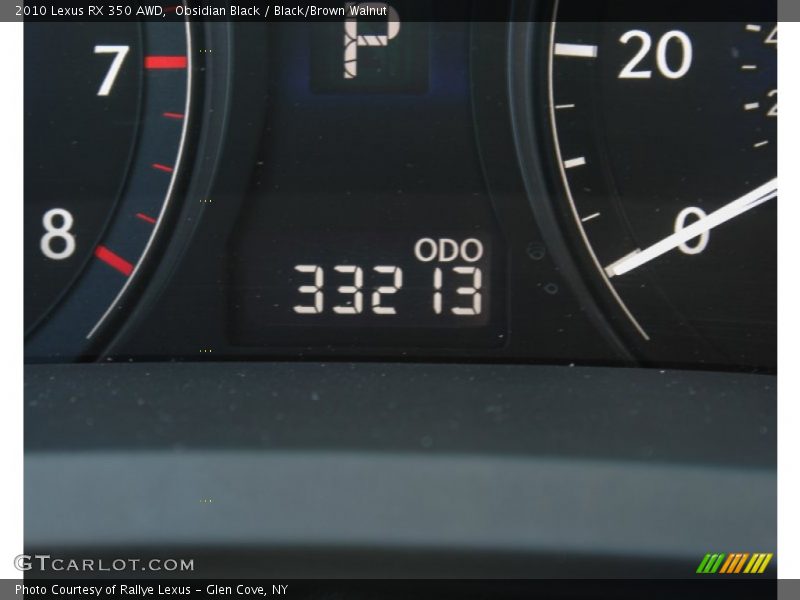 Obsidian Black / Black/Brown Walnut 2010 Lexus RX 350 AWD