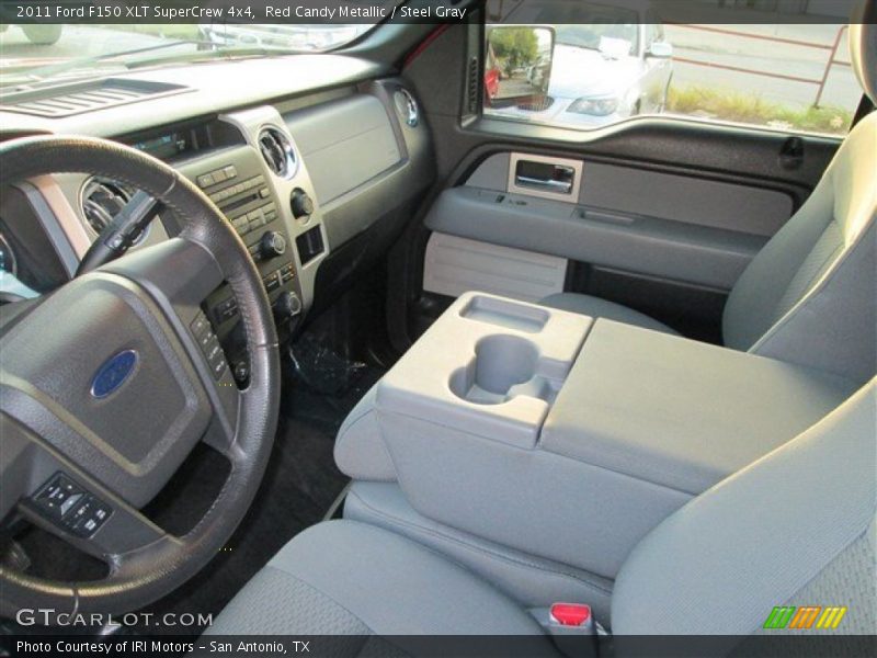 Red Candy Metallic / Steel Gray 2011 Ford F150 XLT SuperCrew 4x4