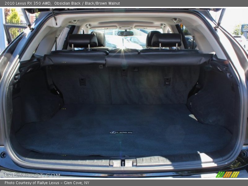 Obsidian Black / Black/Brown Walnut 2010 Lexus RX 350 AWD