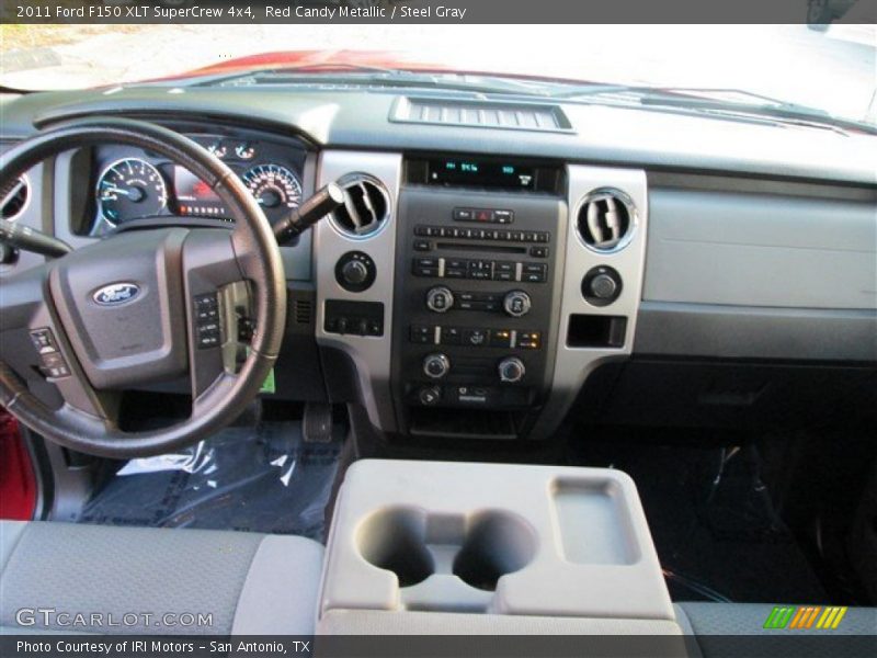 Red Candy Metallic / Steel Gray 2011 Ford F150 XLT SuperCrew 4x4