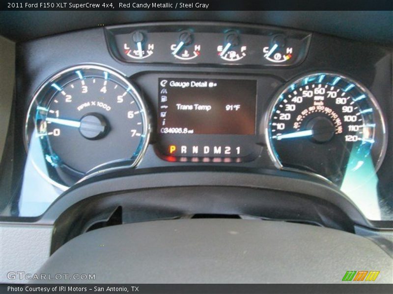 Red Candy Metallic / Steel Gray 2011 Ford F150 XLT SuperCrew 4x4