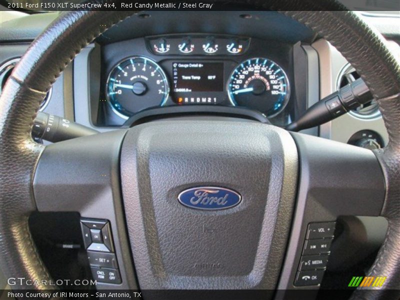 Red Candy Metallic / Steel Gray 2011 Ford F150 XLT SuperCrew 4x4