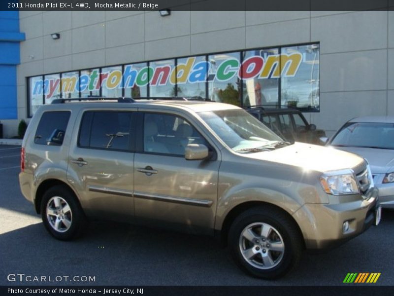 Mocha Metallic / Beige 2011 Honda Pilot EX-L 4WD