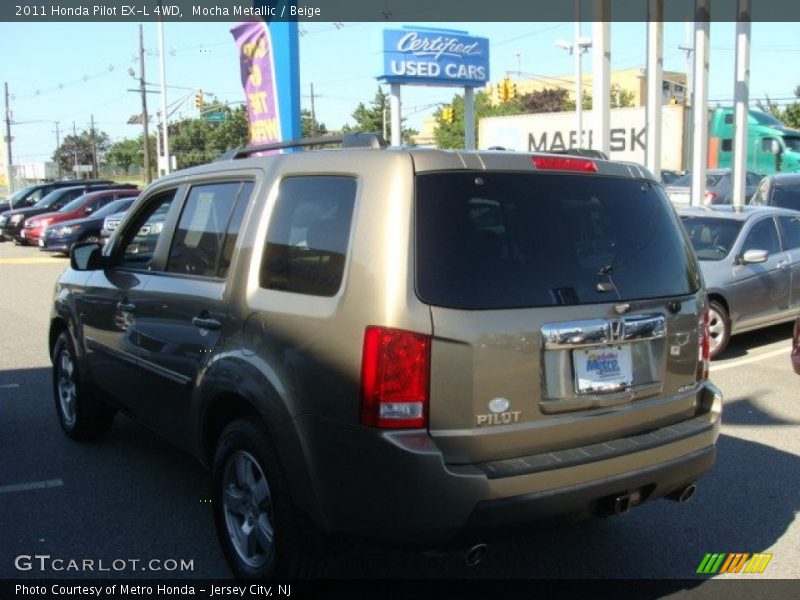 Mocha Metallic / Beige 2011 Honda Pilot EX-L 4WD