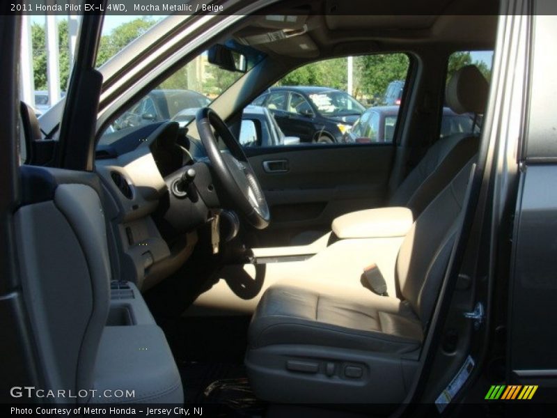 Mocha Metallic / Beige 2011 Honda Pilot EX-L 4WD