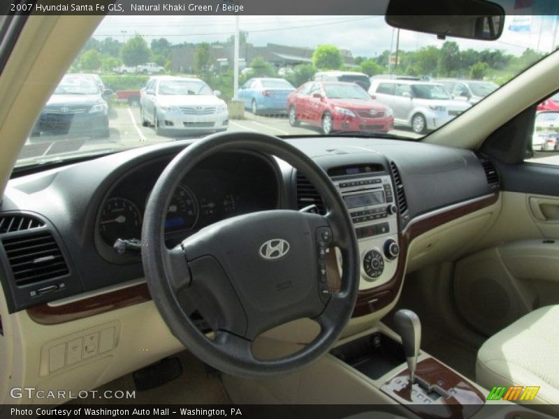 Natural Khaki Green / Beige 2007 Hyundai Santa Fe GLS