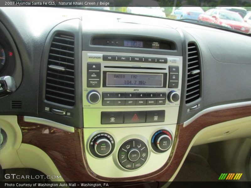 Natural Khaki Green / Beige 2007 Hyundai Santa Fe GLS
