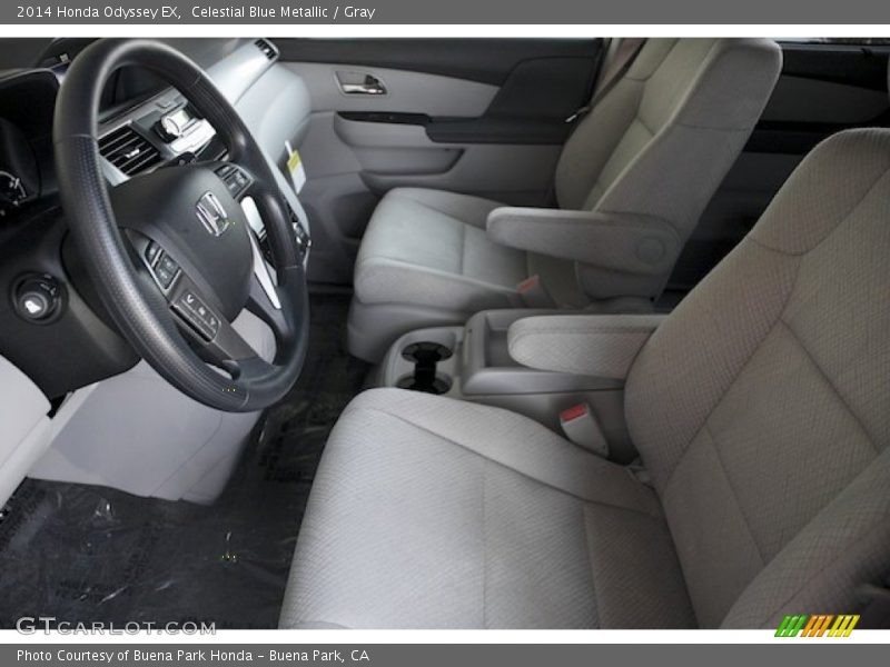 Celestial Blue Metallic / Gray 2014 Honda Odyssey EX