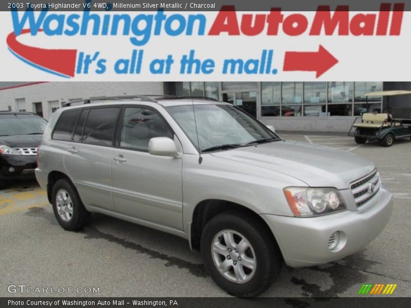 Millenium Silver Metallic / Charcoal 2003 Toyota Highlander V6 4WD