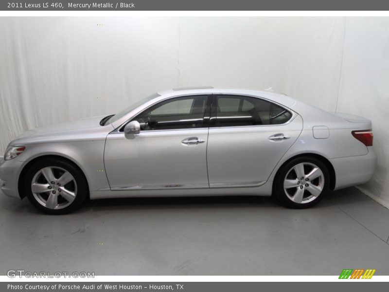 Mercury Metallic / Black 2011 Lexus LS 460