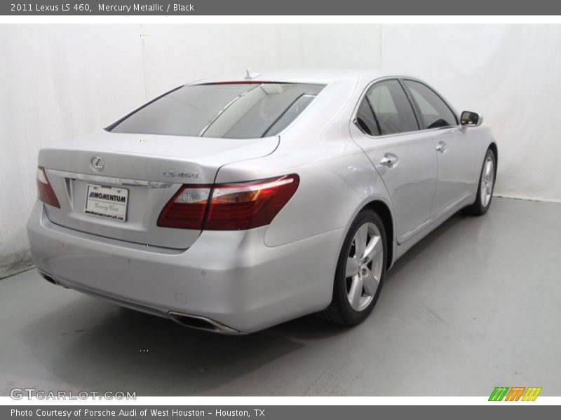 Mercury Metallic / Black 2011 Lexus LS 460
