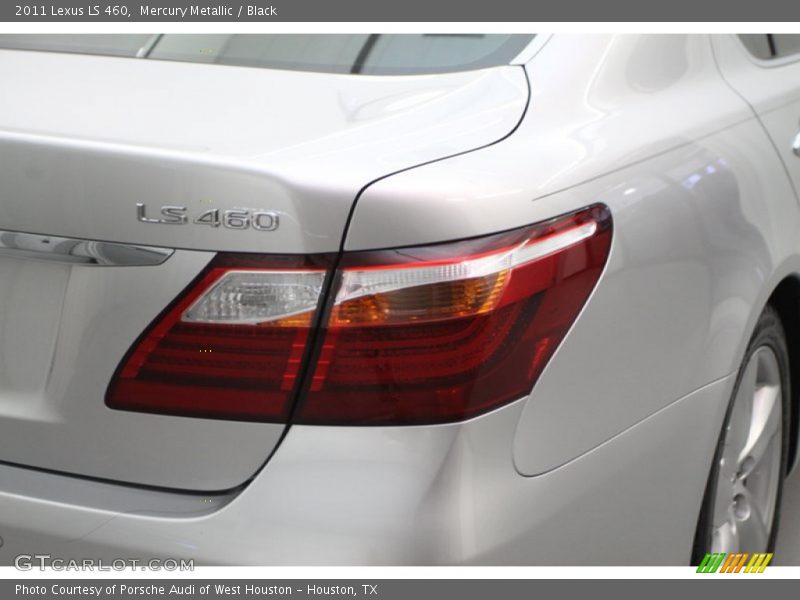 Mercury Metallic / Black 2011 Lexus LS 460