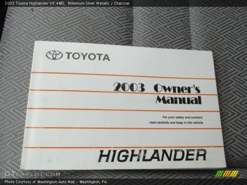 Millenium Silver Metallic / Charcoal 2003 Toyota Highlander V6 4WD