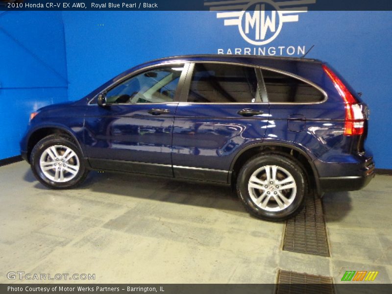 Royal Blue Pearl / Black 2010 Honda CR-V EX AWD