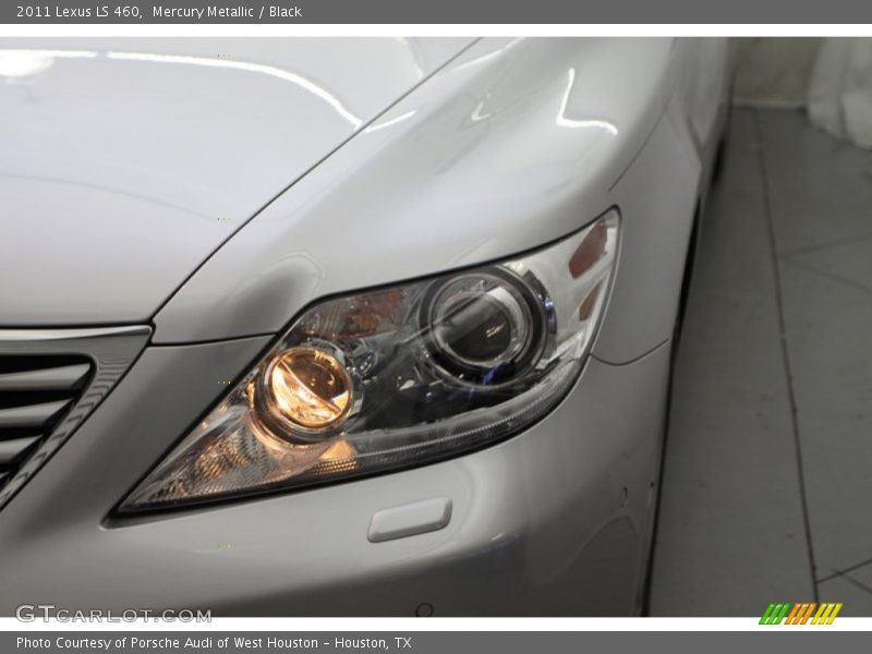 Mercury Metallic / Black 2011 Lexus LS 460