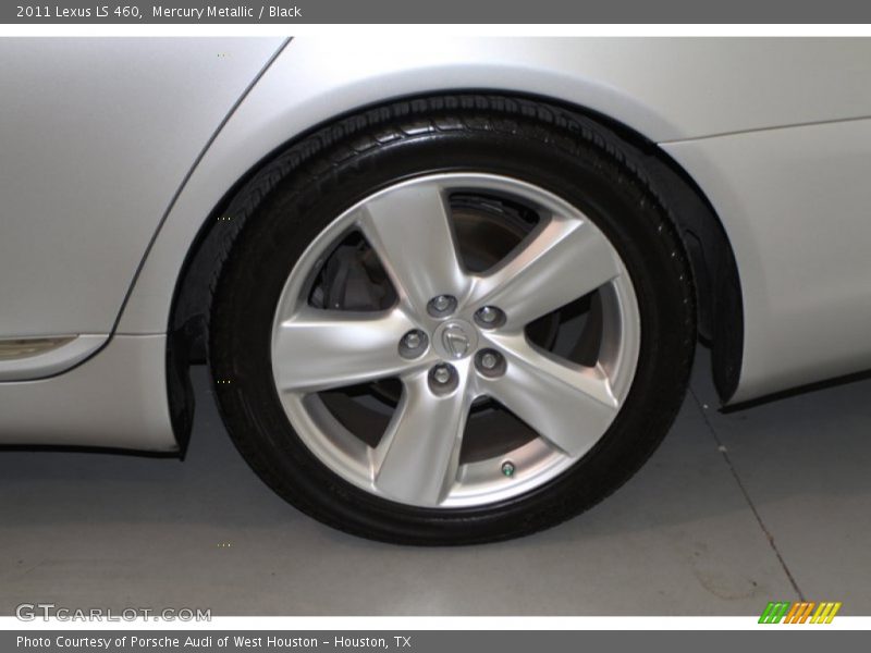 Mercury Metallic / Black 2011 Lexus LS 460